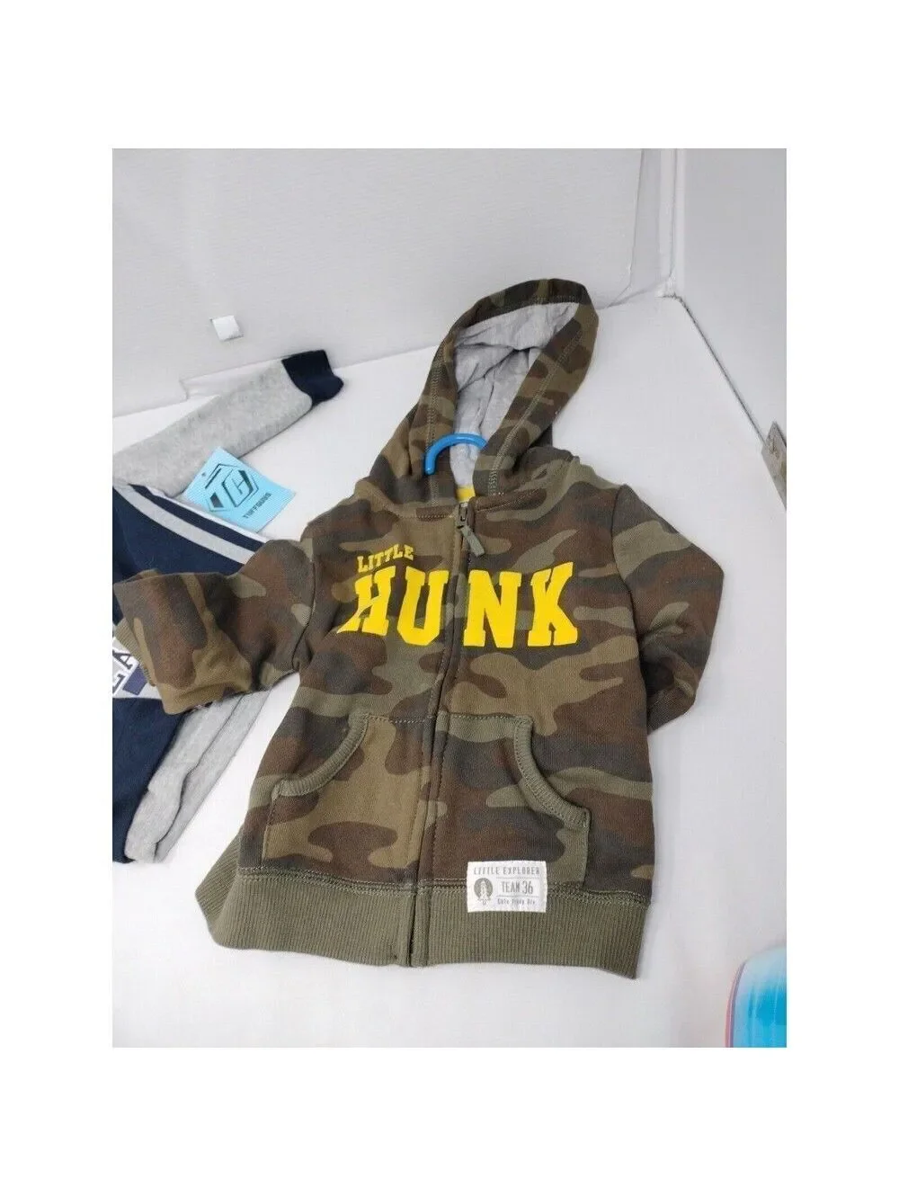 Carter's Tuffguys 3 Piece Baby Boy Football Camo Shirt Hoodie 12 18 Month